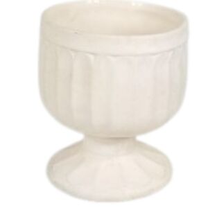 McCoy Pottery Elegant Cream Pedestal Vase Planter Floraline Series #429